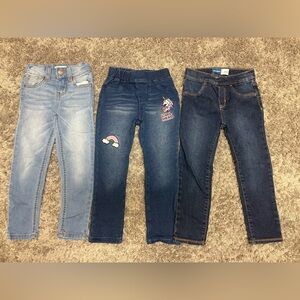 Set of Three Kids' Jeans in Blue Shades